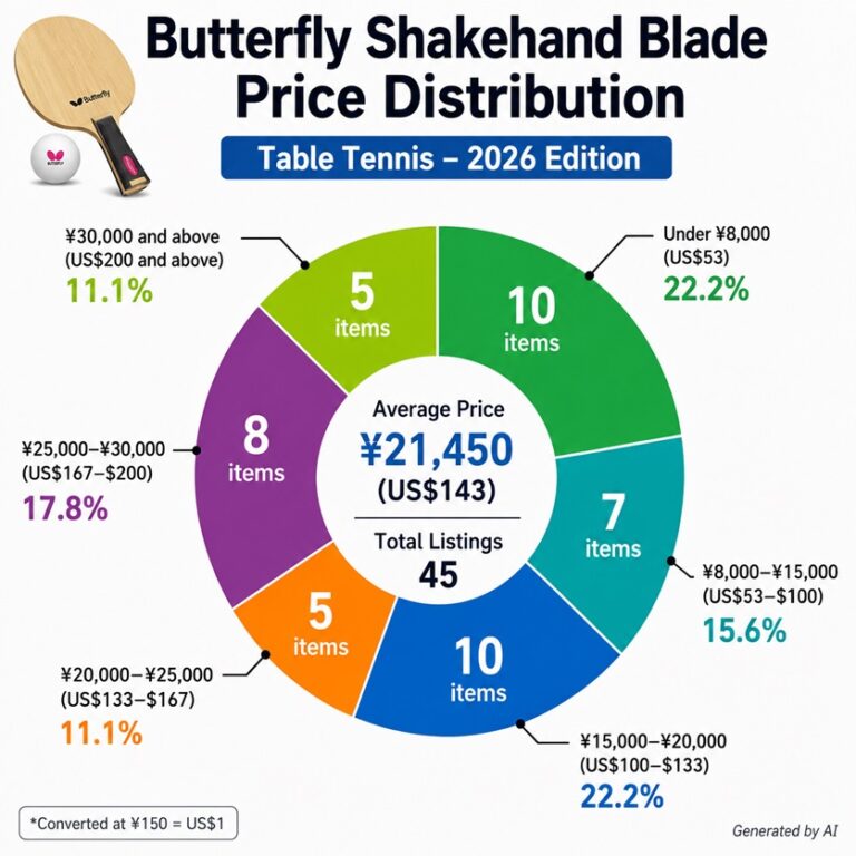 [2026 Edition] Average Shakehand Racket Prices by Brand | Table Tennis ...