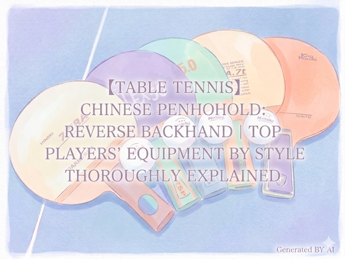 [Table Tennis] Chinese Penhold Reverse Backhand | A Thorough Analysis of Top Players' Equipment by 4Types