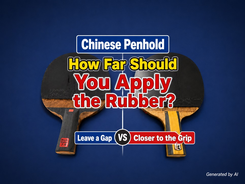 Chinese Penhold Forehand Rubber Placement: Close to the Handle or Not ...