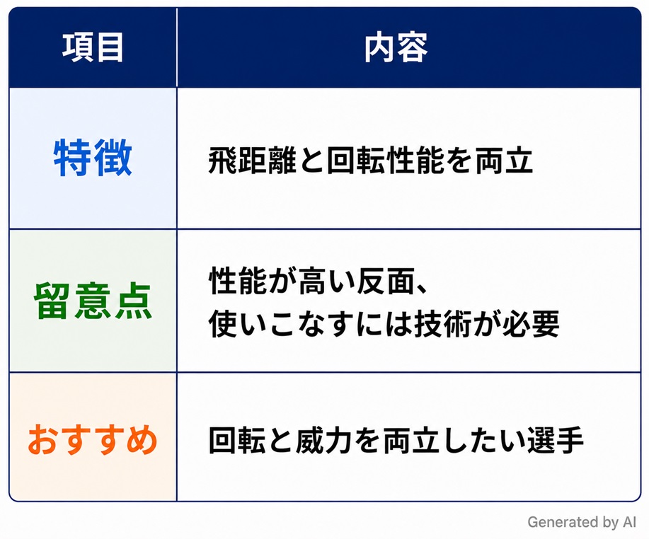 ハイテンション粘着ラバーの特徴、留意点、おすすめしたい選手の一覧