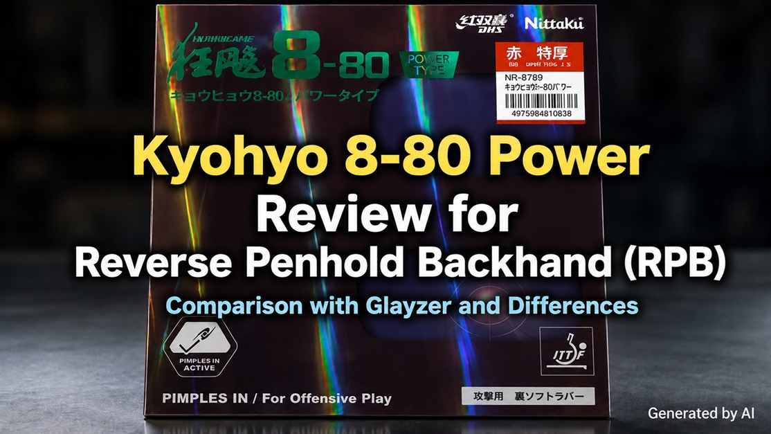 Kyohyo 8-80 Power Review for Reverse Penhold Backhand (RPB) with Glayzer Comparison