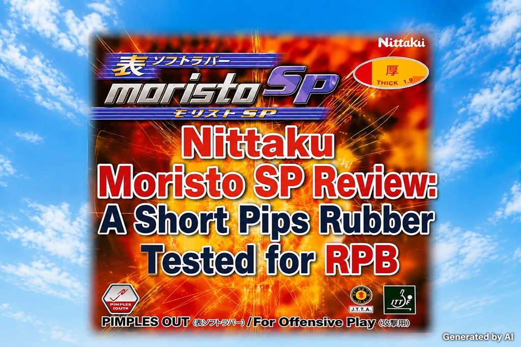 Nittaku Moristo SP short pips rubber review for RPB on a Chinese penhold racket
