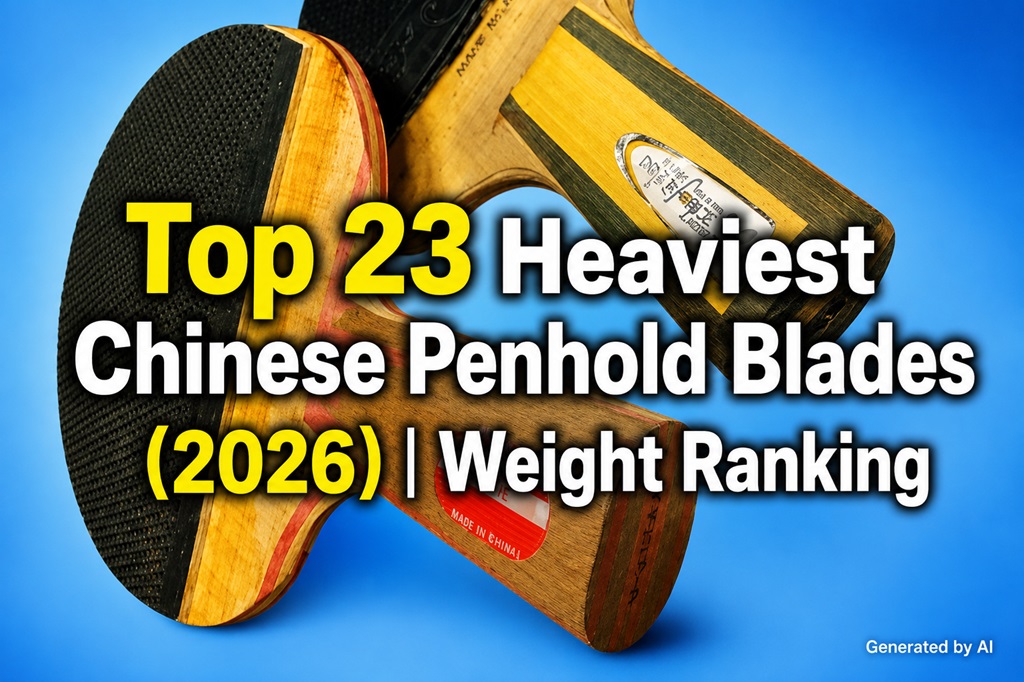 Top 23 heaviest Chinese penhold blades ranked by average weight (2026 edition)